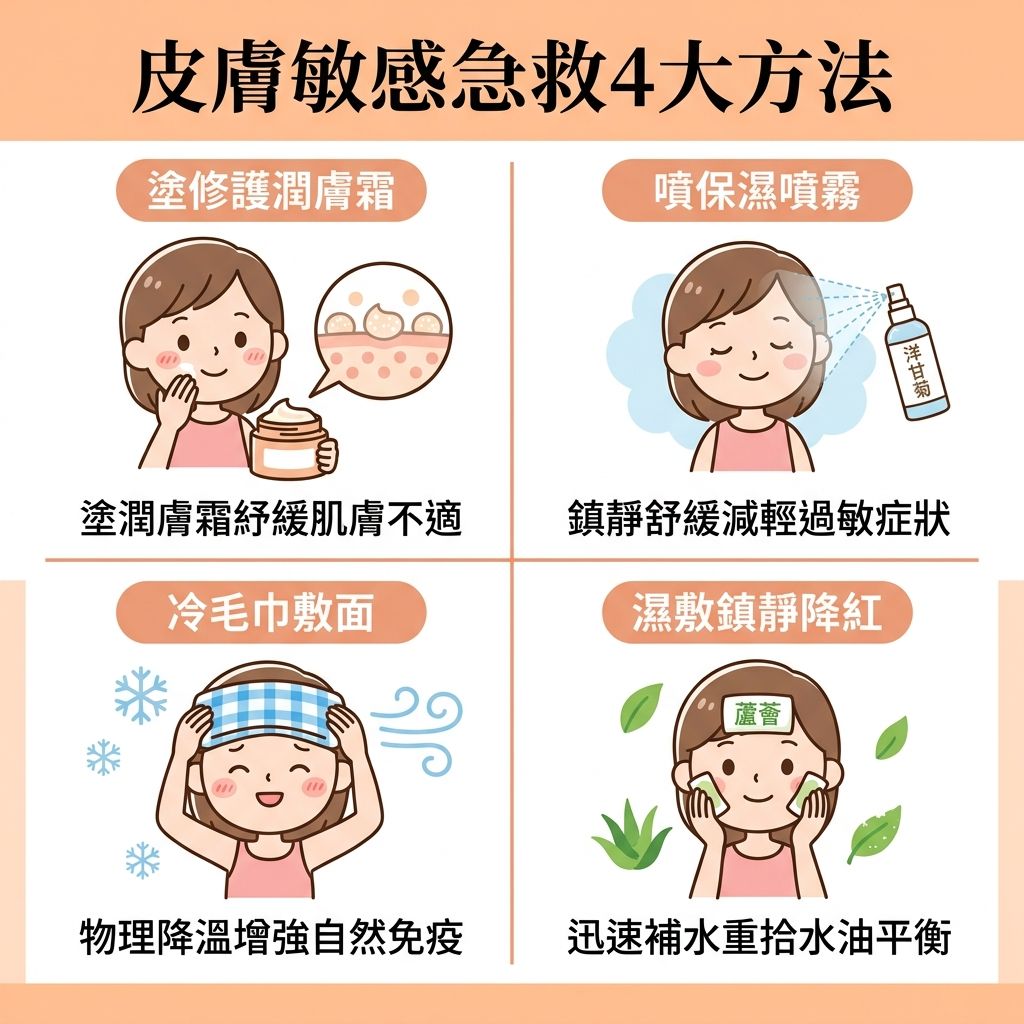 皮膚敏感粒粒