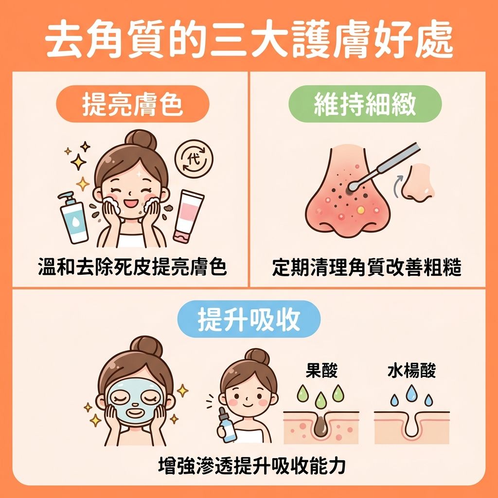 去角質小知識：去角質的原因及對皮膚的好處！